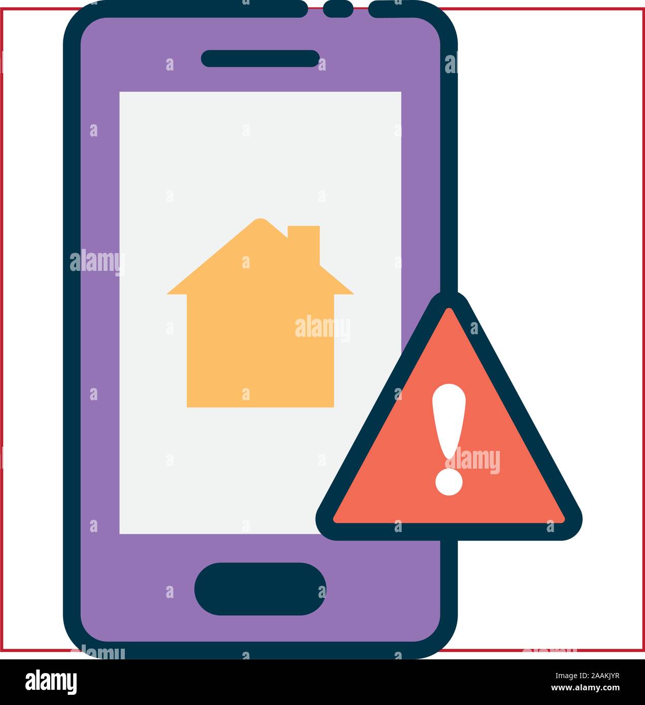 Smartphone of smart home vector design Stock Vector Image & Art - Alamy