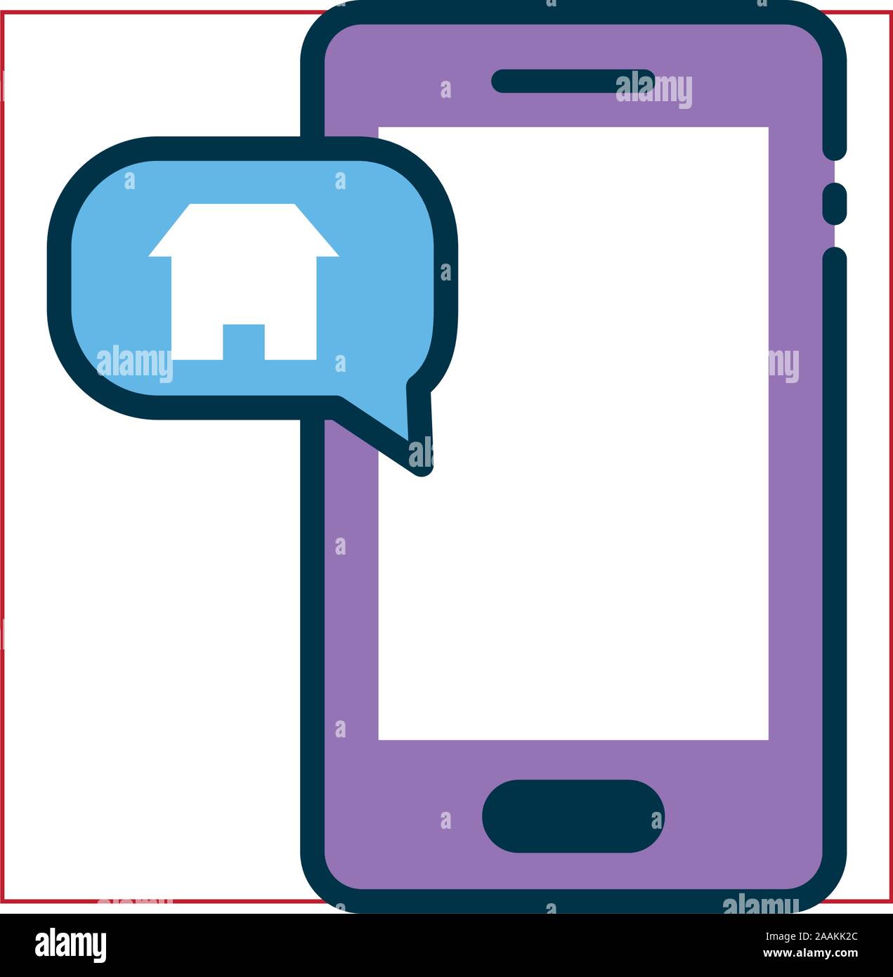 Smartphone of smart home vector design Stock Vector Image & Art - Alamy