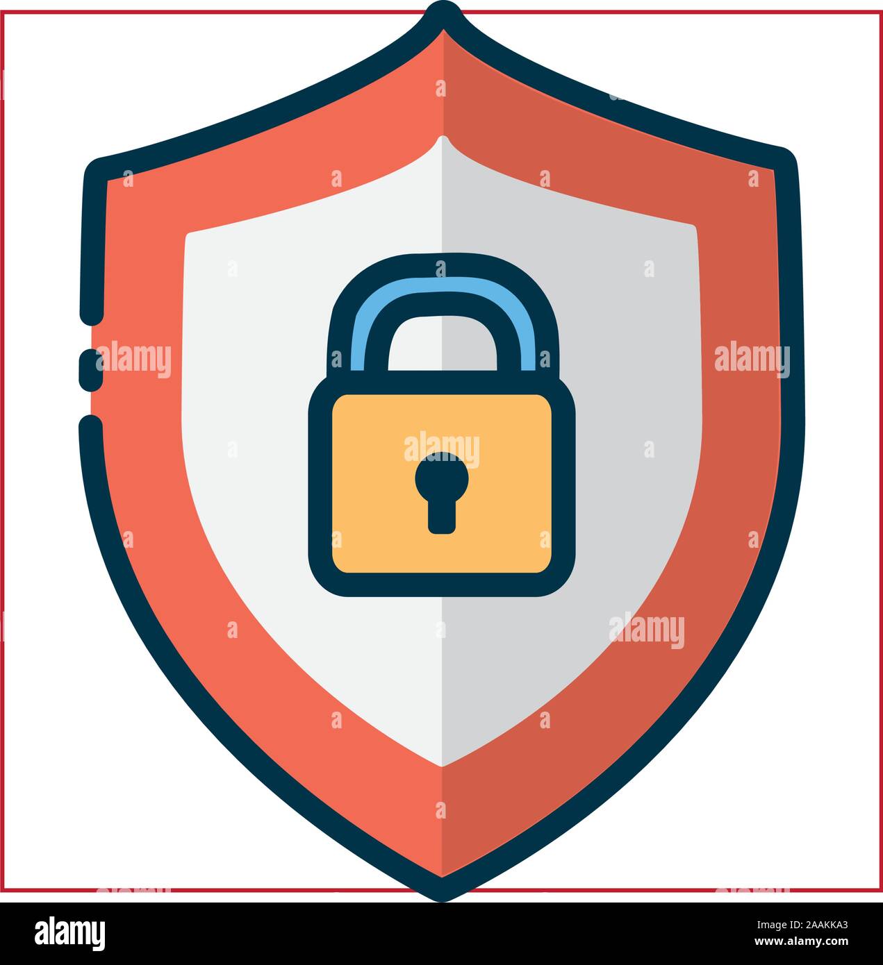 Padlock of security system vector design Stock Vector Image & Art - Alamy