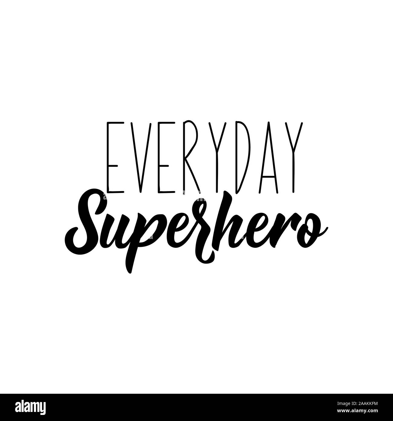 Everyday superhero. Happy Father's Day banner and giftcard. Vector Illustration. Stock Vector