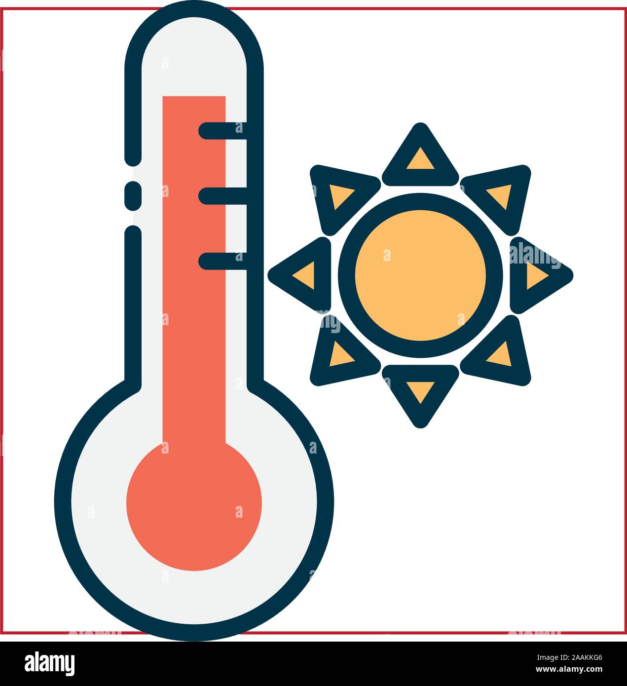 Isolated thermometer icon vector design Stock Vector Image & Art - Alamy