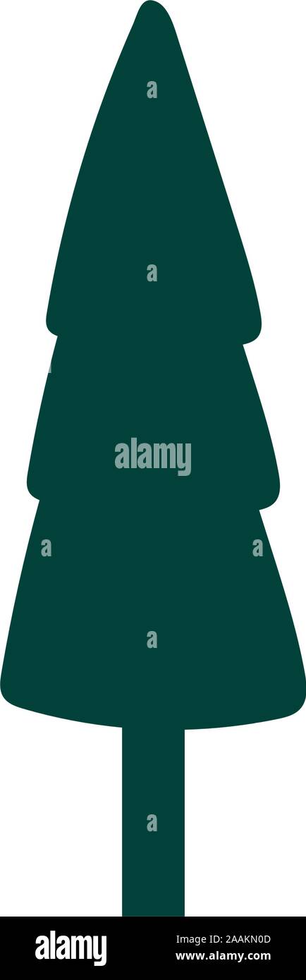 coniferus pine tree forest icon Stock Vector Image & Art - Alamy