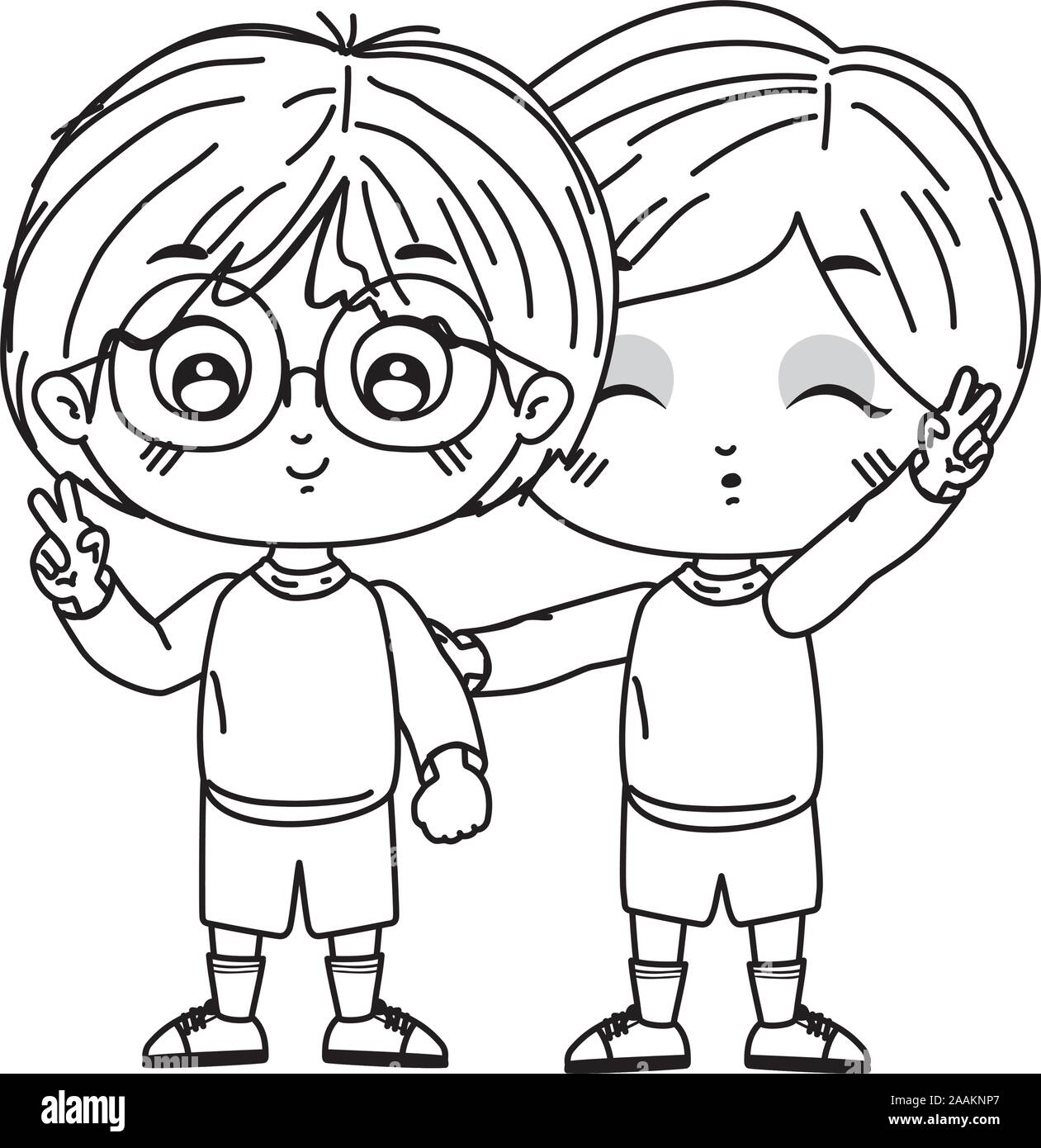 Isolated boys cartoons vector design Stock Vector Image & Art - Alamy