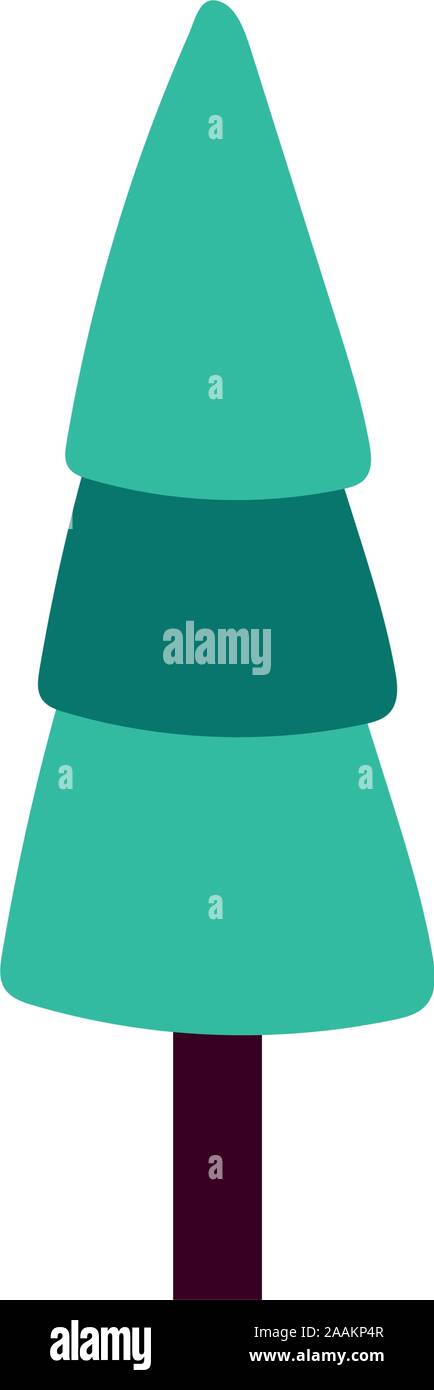 coniferus pine tree forest icon Stock Vector Image & Art - Alamy