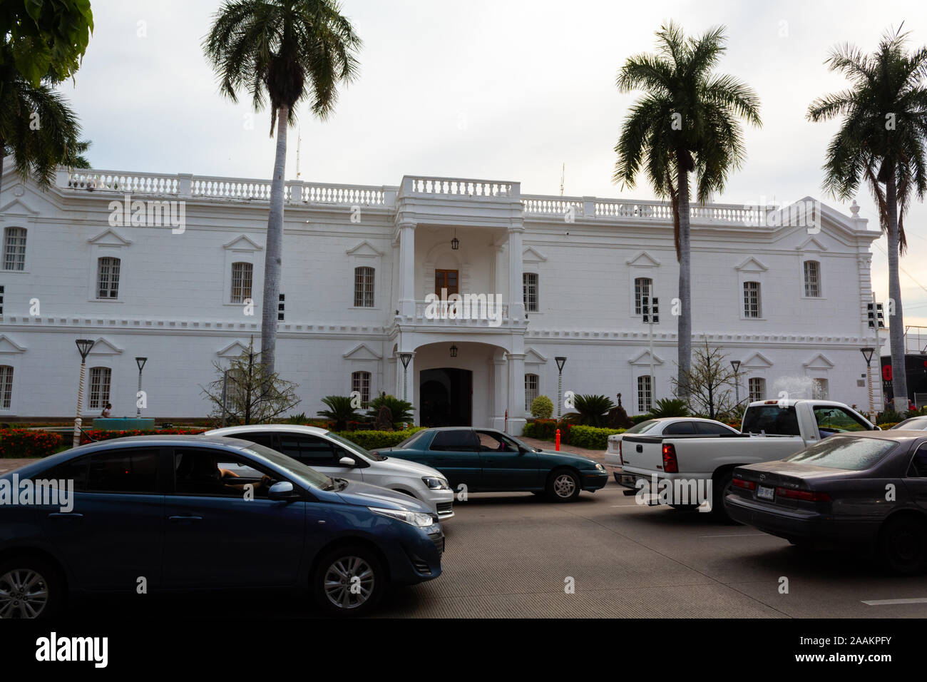 Culiacan, Sinaloa, Mexico - November 05 2019: Iconic building of the City Hall of the city of Culiacan, located in the center of the city, symbol of l Stock Photo