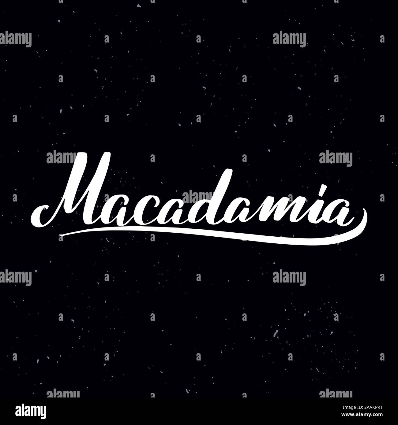 Handwritten calligraphy text, chalk on a blackboard Stock Vector
