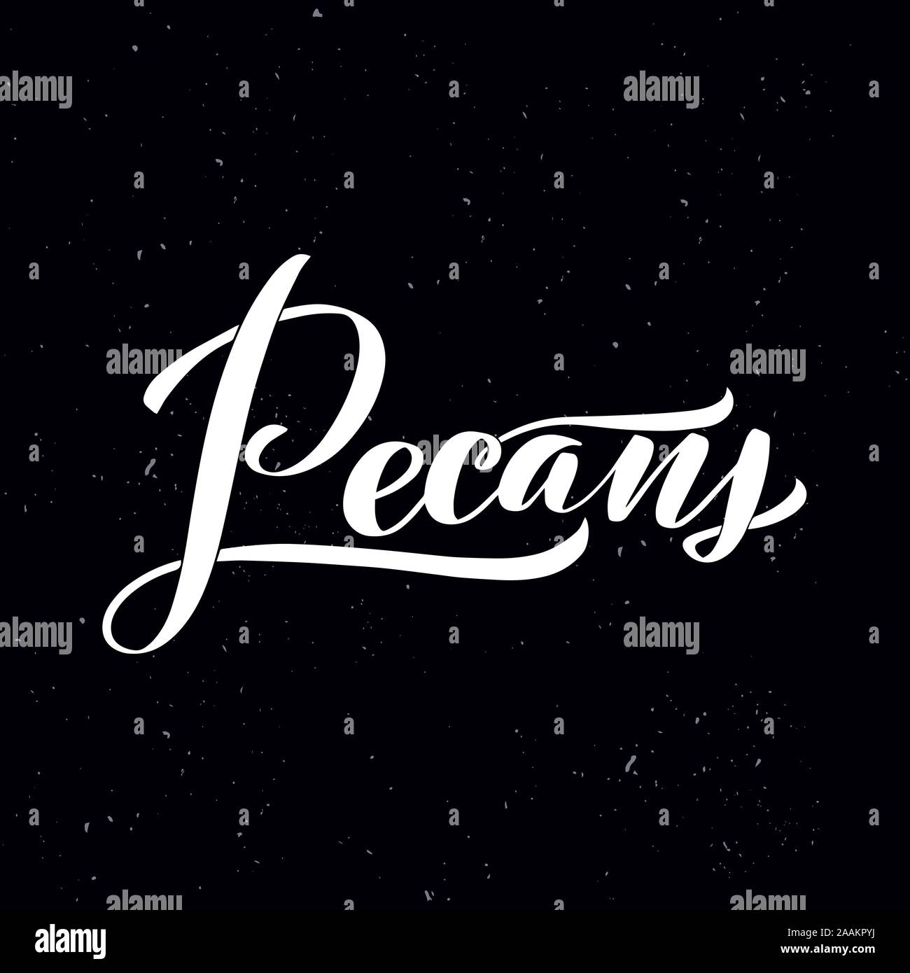 Handwritten calligraphy text, chalk on a blackboard Stock Vector Image