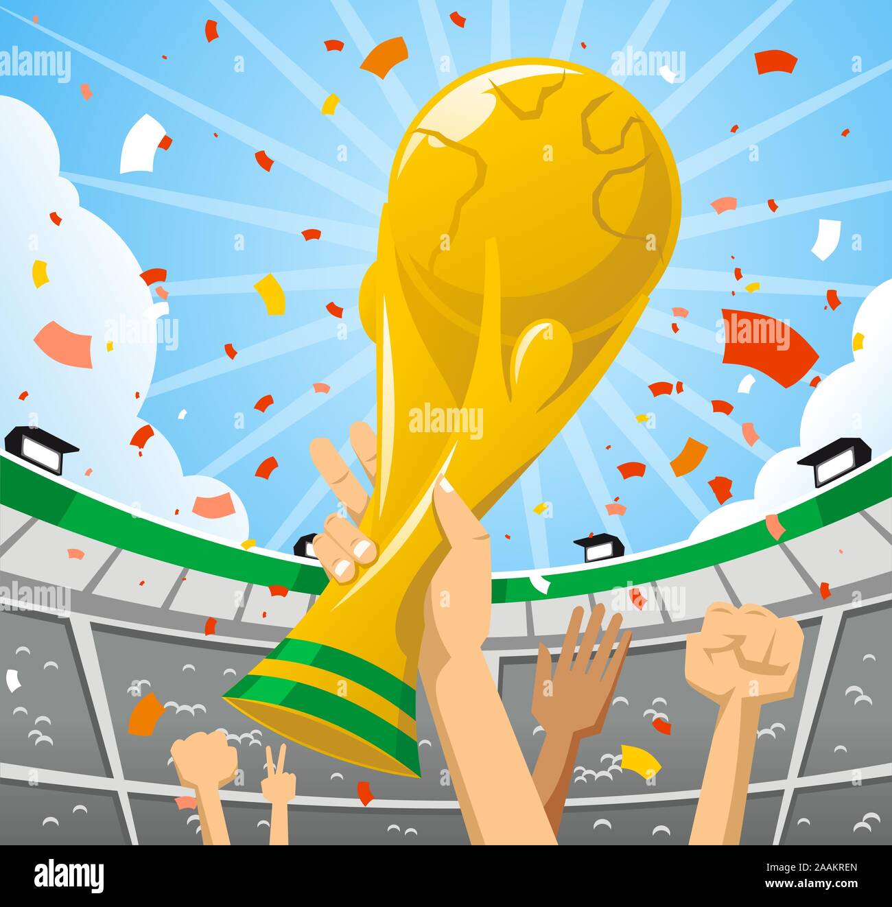 fifa world cup trophy vector