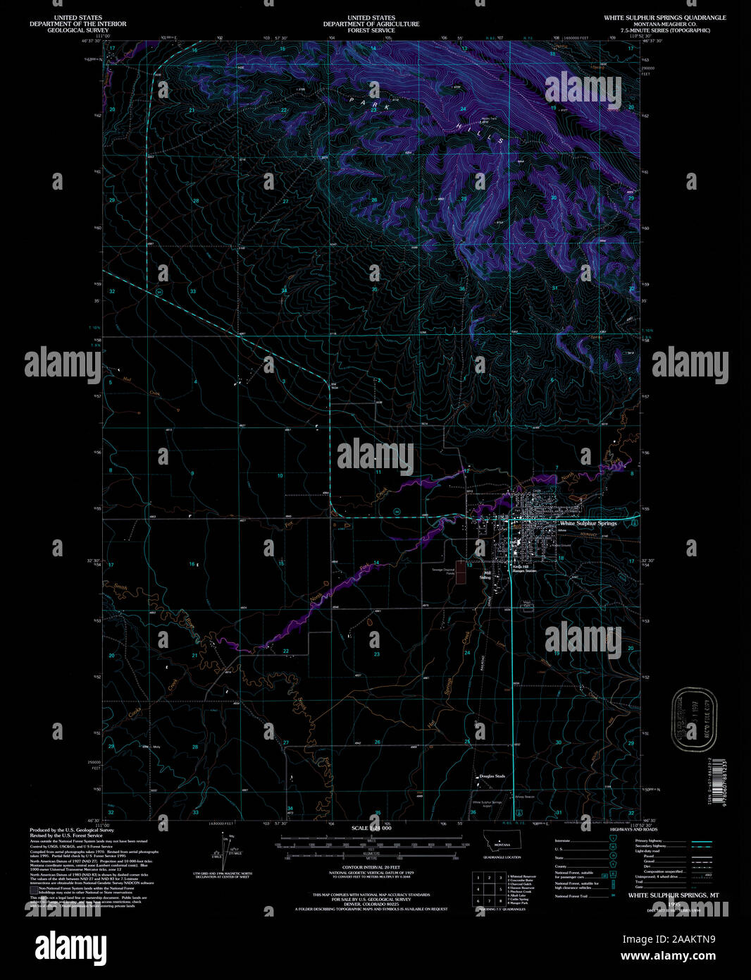Map of white sulphur springs hires stock photography and images Alamy