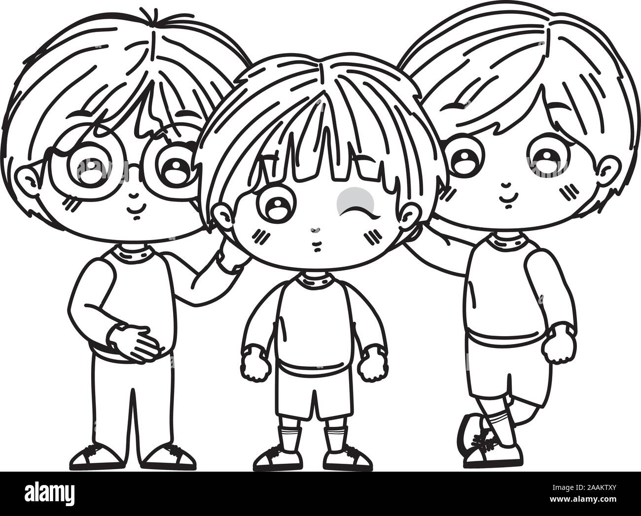 Isolated boys cartoons vector design Stock Vector Image & Art - Alamy