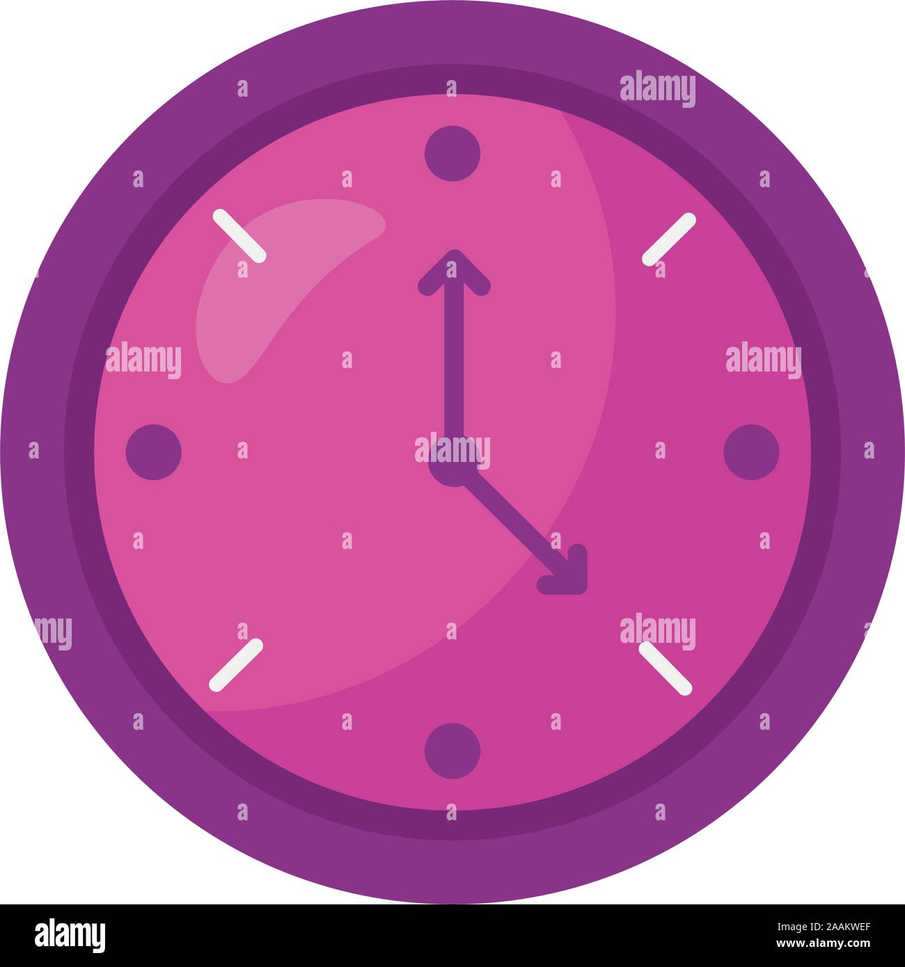 time clock watch isolated icon Stock Vector Image & Art - Alamy