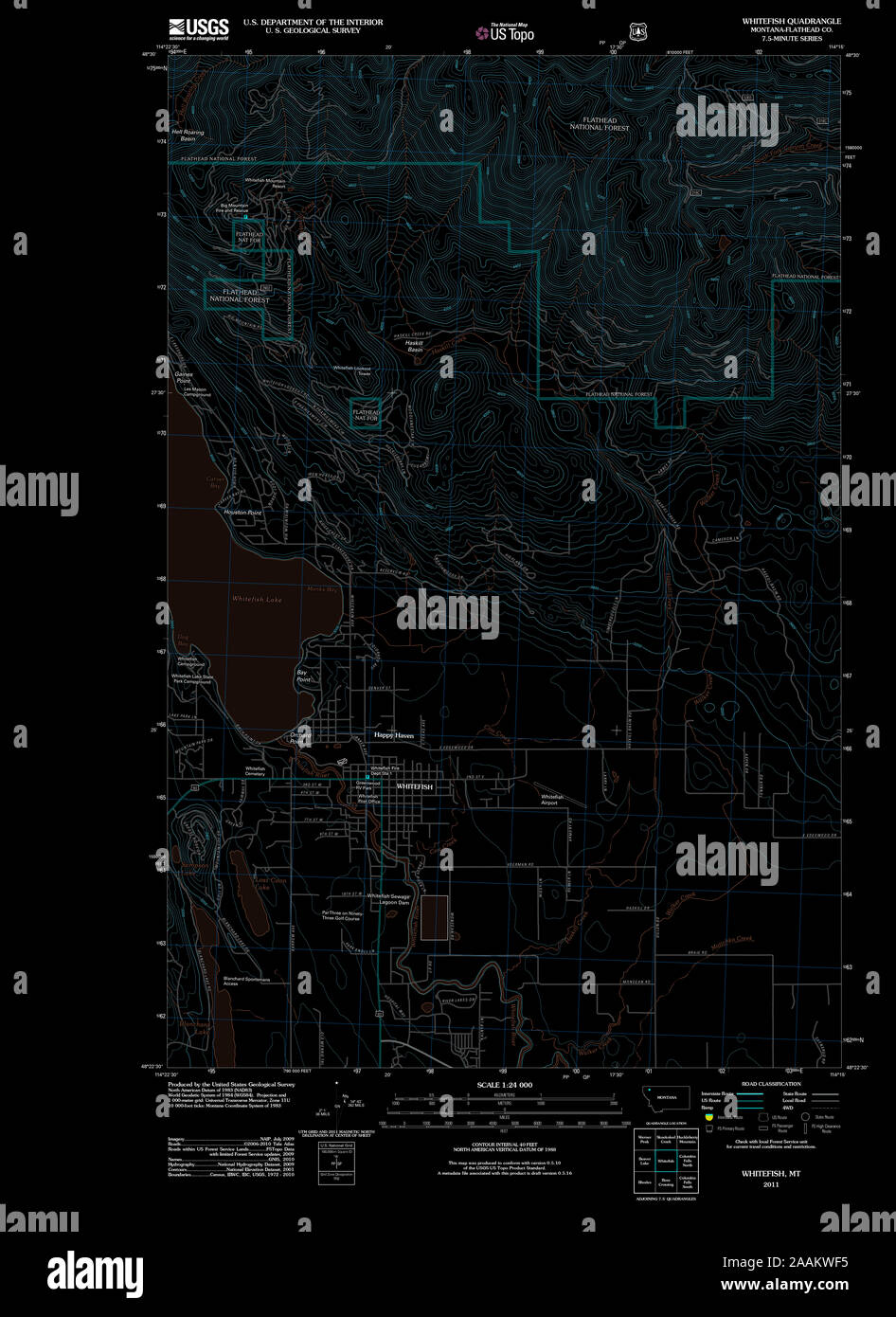Map of whitefish hires stock photography and images Alamy
