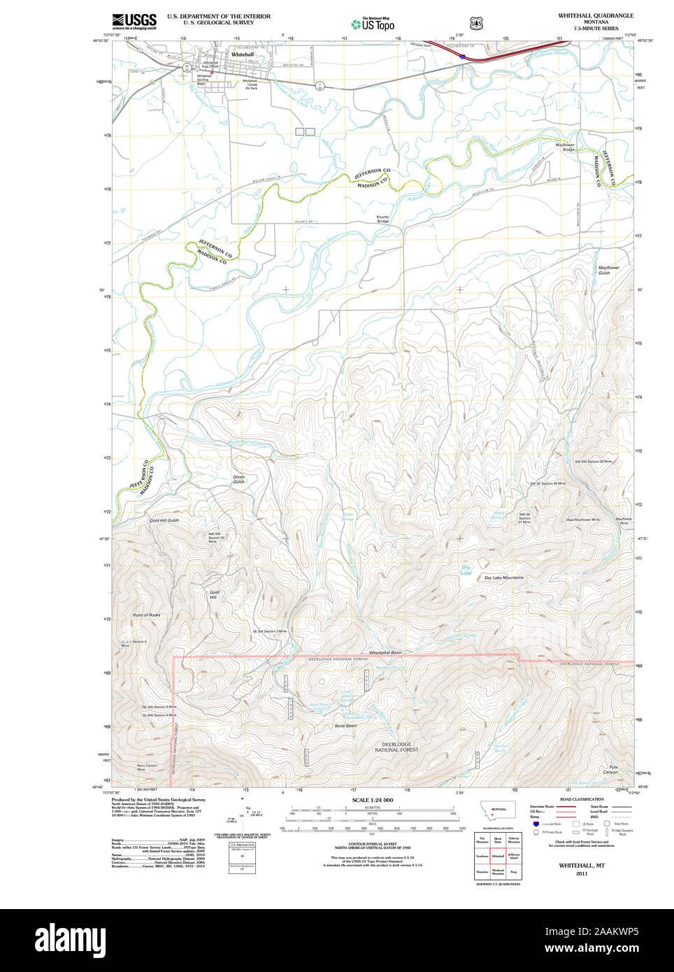 Whitehall montana map Cut Out Stock Images & Pictures Alamy