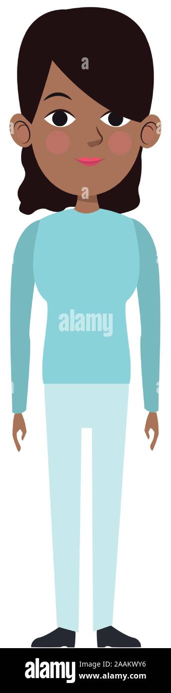 afro woman standing icon Stock Vector Image & Art - Alamy