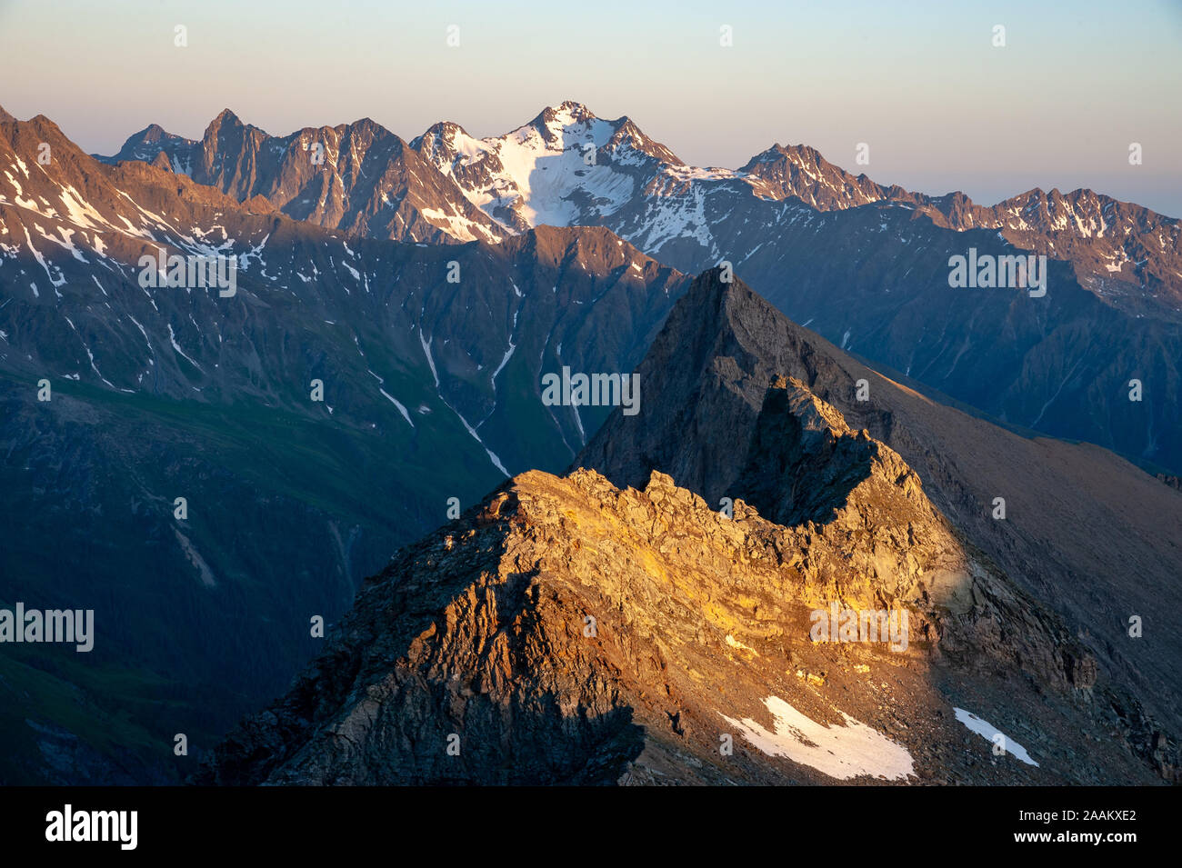 Mountains in Hohe Tauern national park, Austria Stock Photo