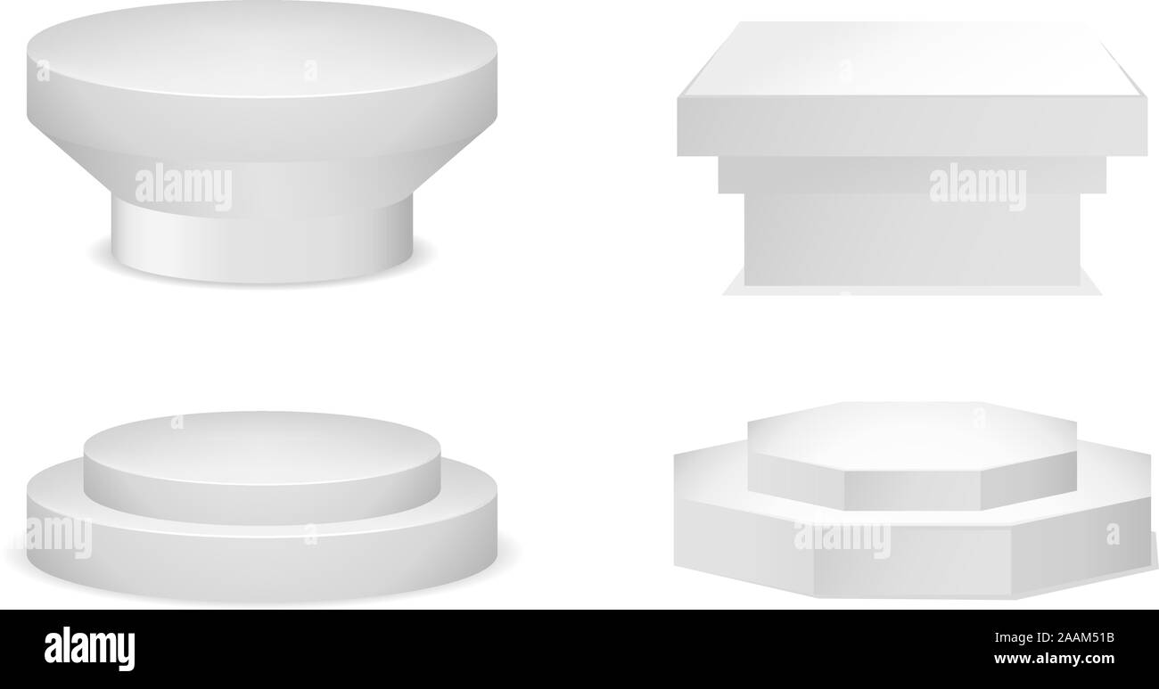 Pedestal set vector collection Stock Vector Image & Art Alamy