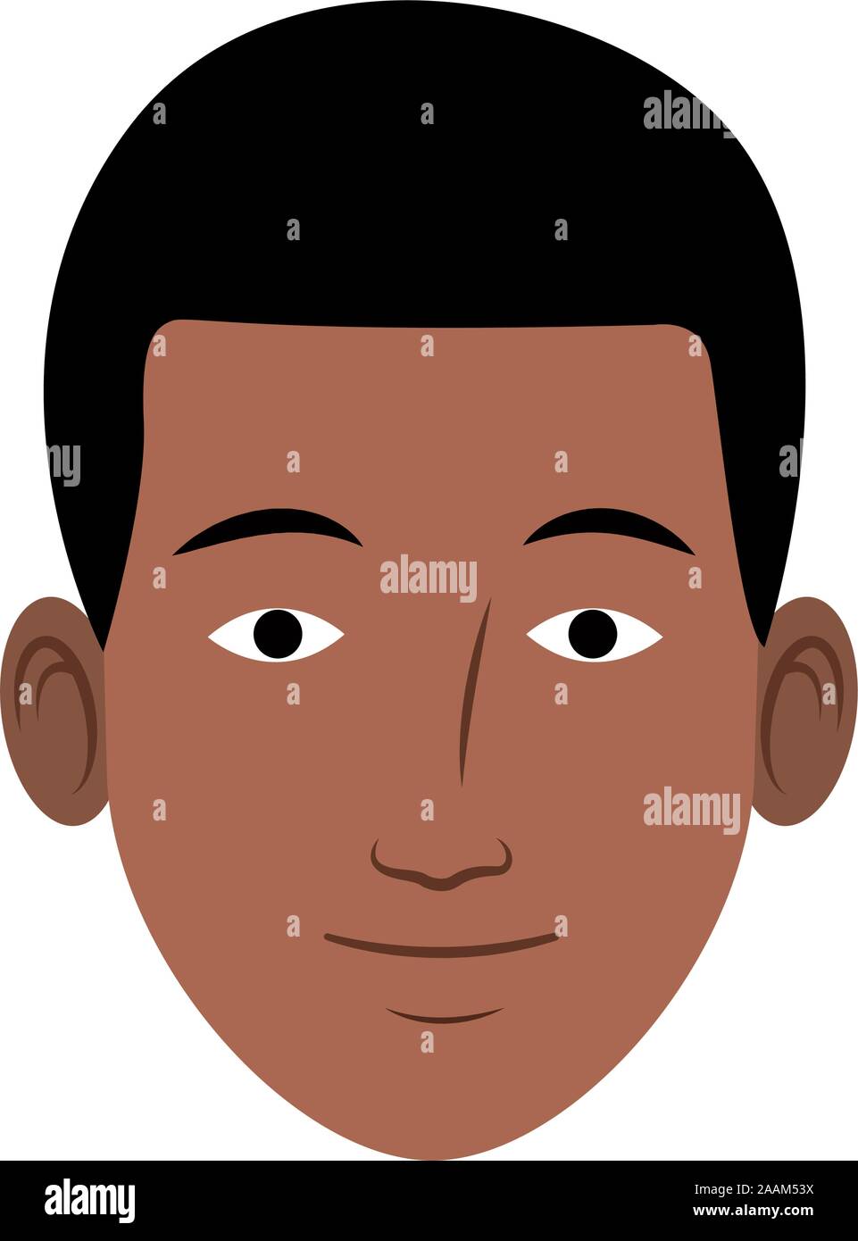 cartoon afro man face icon, colorful design Stock Vector Image & Art ...