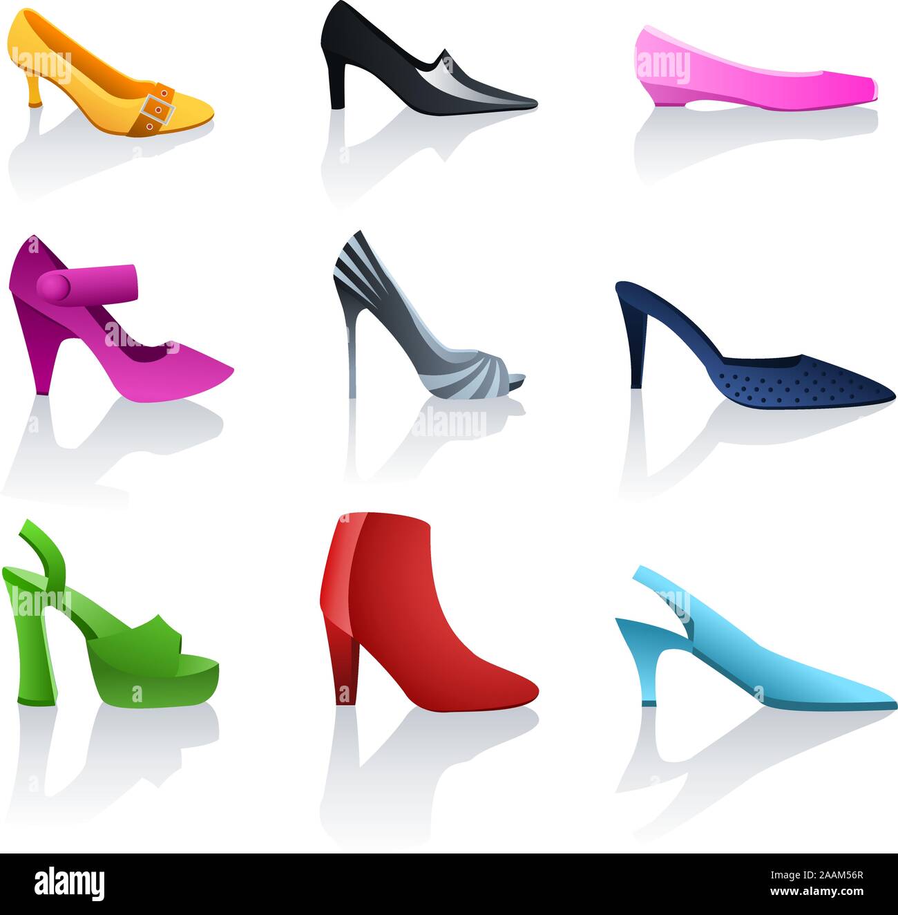 High heels vector vectors hi-res stock photography and images - Alamy