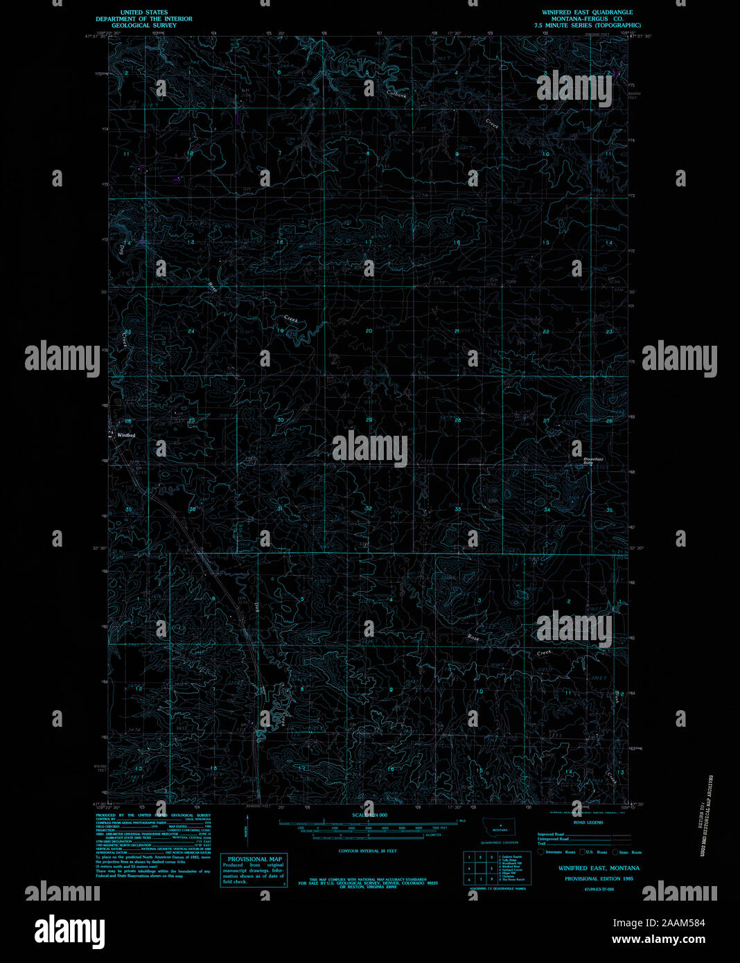 Map of winifred montana hires stock photography and images Alamy