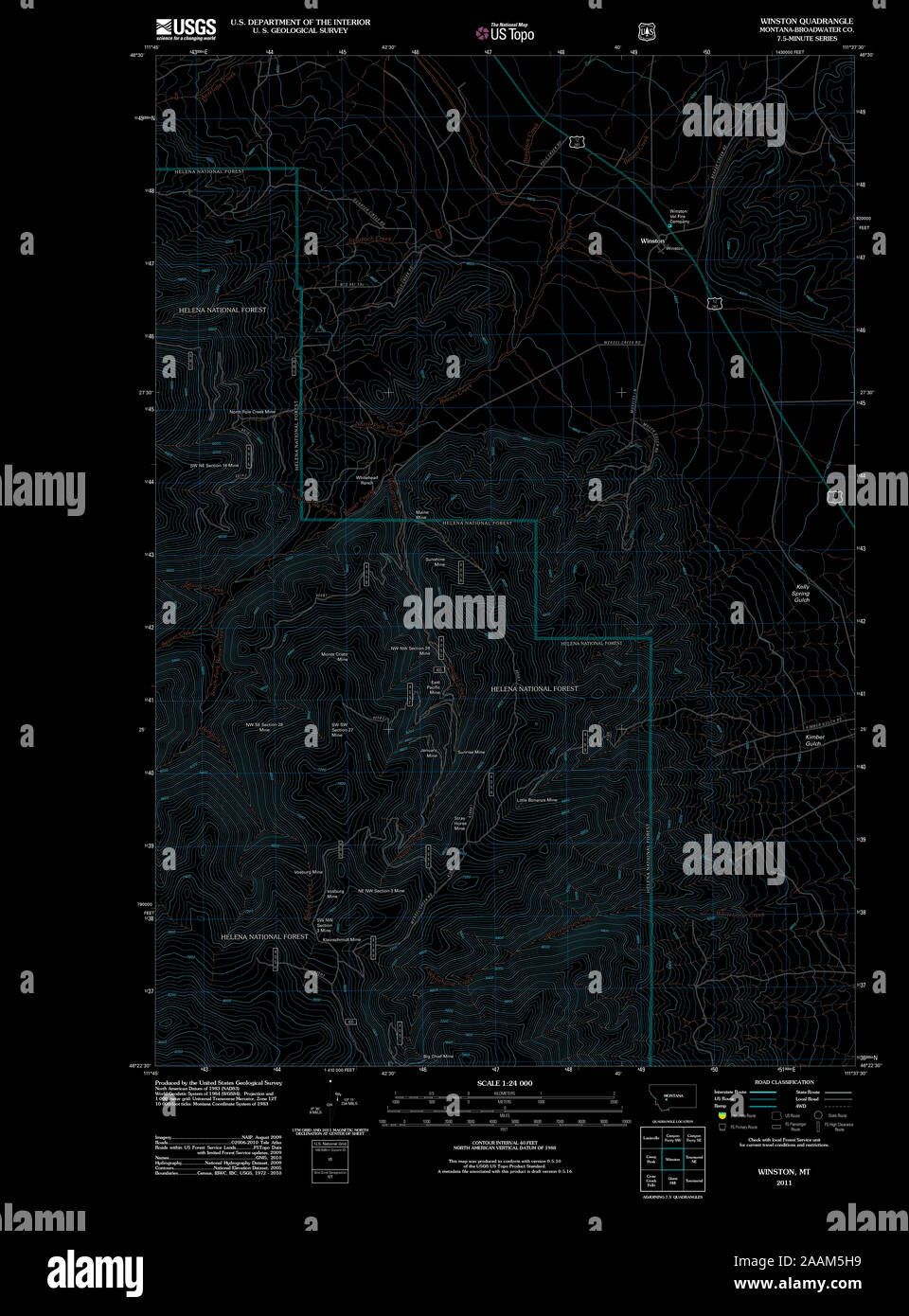 Map of winston montana hires stock photography and images Alamy