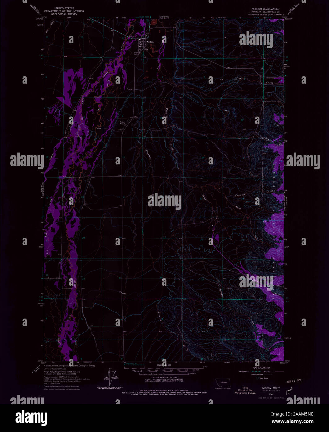 Map of wisdom montana hires stock photography and images Alamy