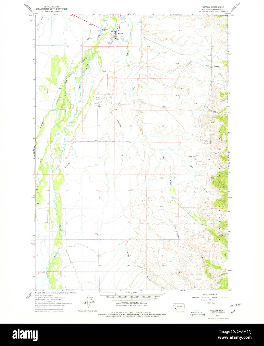 Wisdom montana map hires stock photography and images Alamy