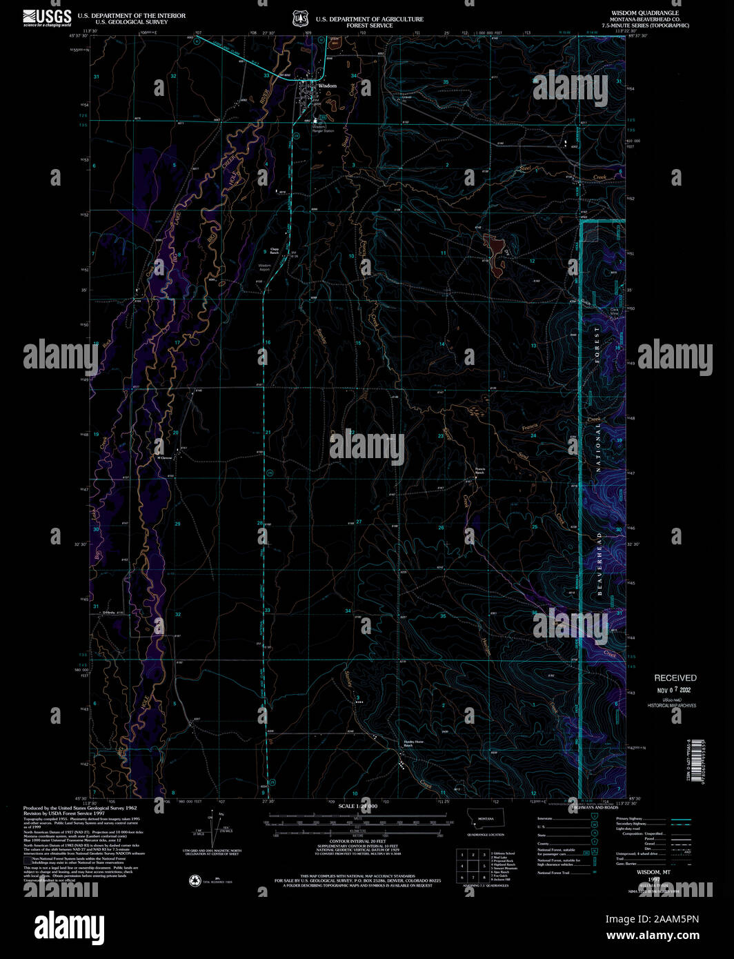 Wisdom montana map hires stock photography and images Alamy