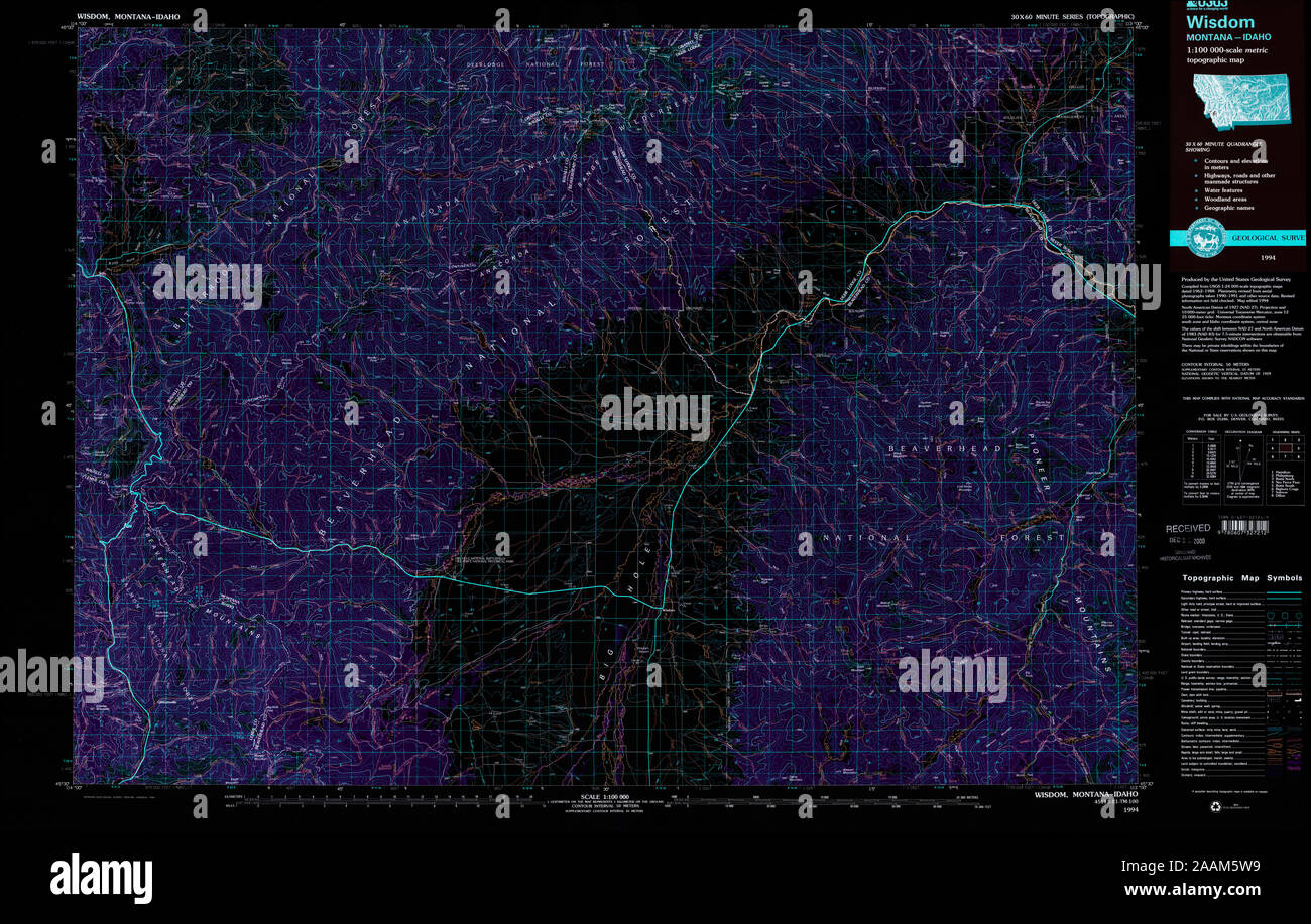 Map of wisdom montana hires stock photography and images Alamy