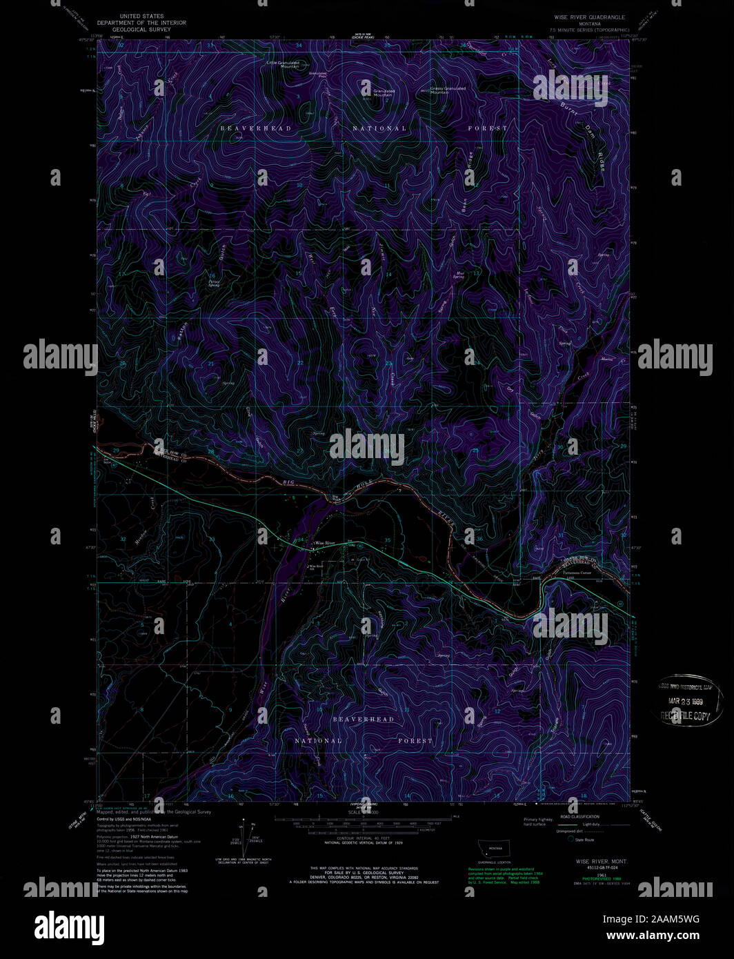 Map of wise river montana hires stock photography and images Alamy