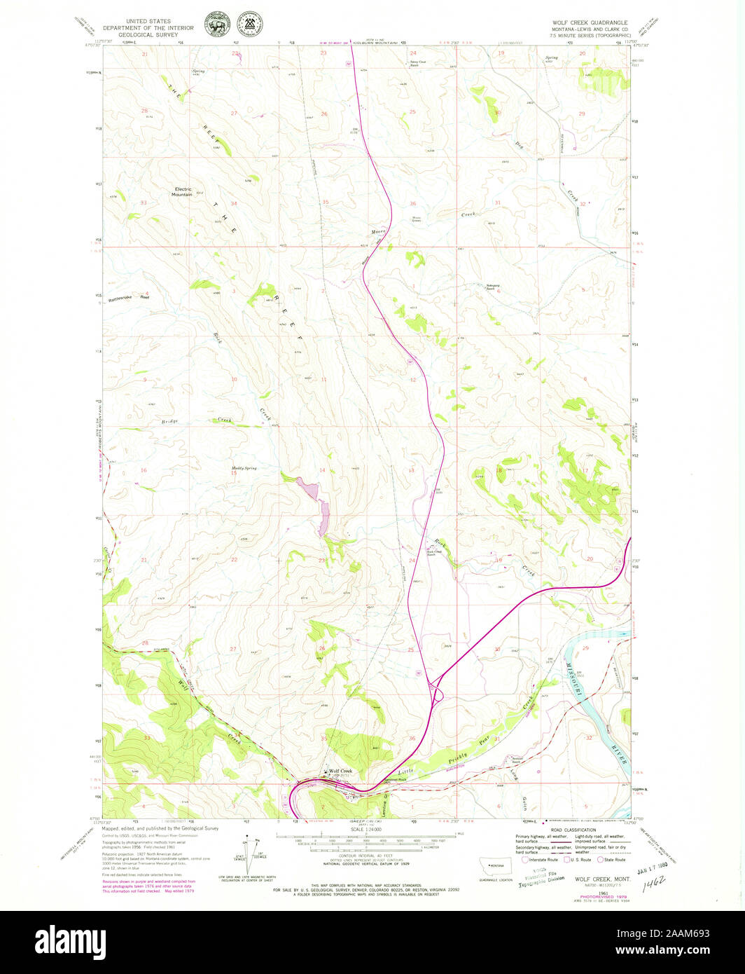 Wolf creek montana map Cut Out Stock Images & Pictures - Alamy