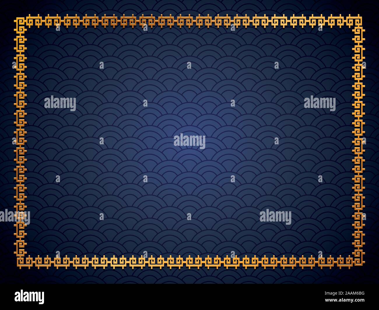Chinese gold frame vector design Stock Vector Image & Art - Alamy