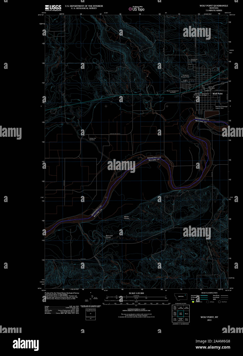 Map of wolf point montana hires stock photography and images Alamy