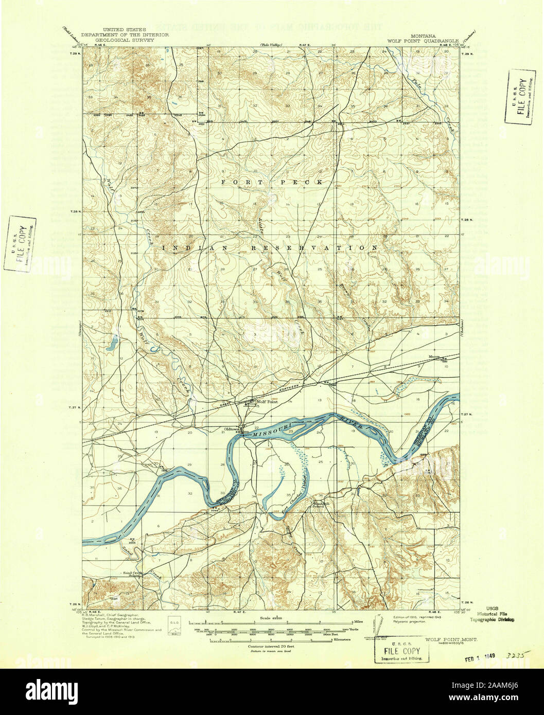 Map of wolf point montana hires stock photography and images Alamy