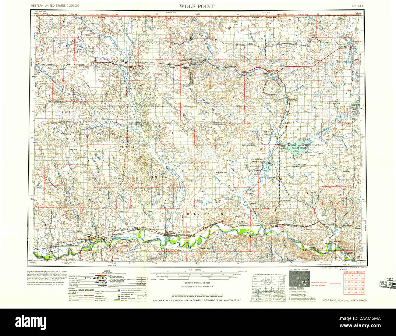 Map of wolf point montana hires stock photography and images Alamy