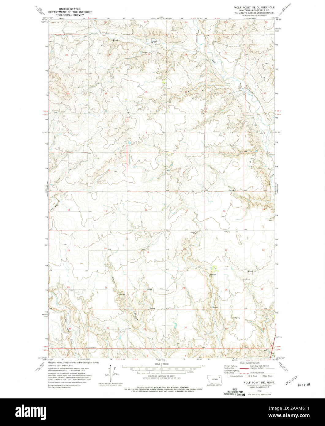 Map of wolf point montana hires stock photography and images Alamy