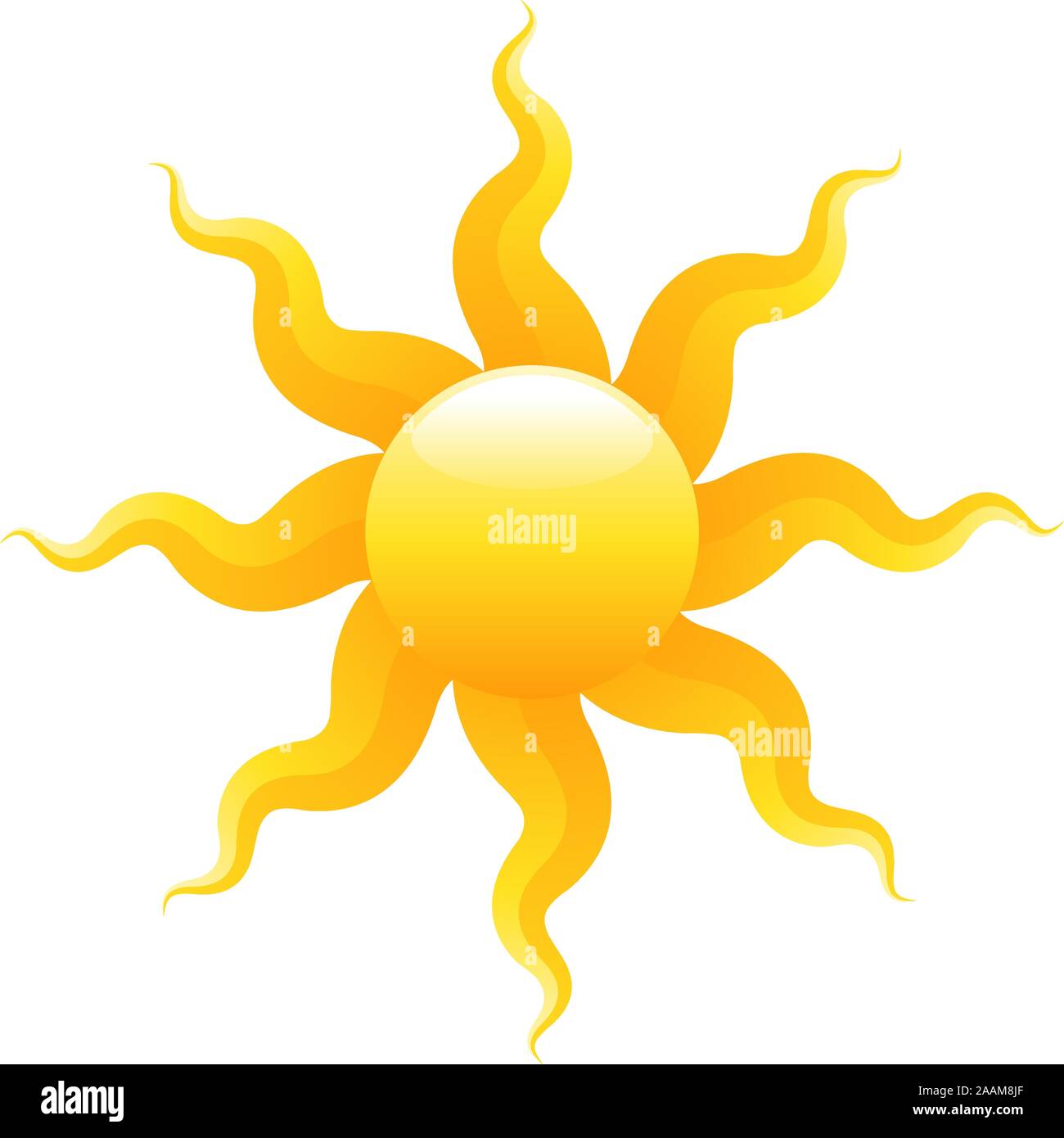 Sun vector icon Stock Vector Image & Art - Alamy