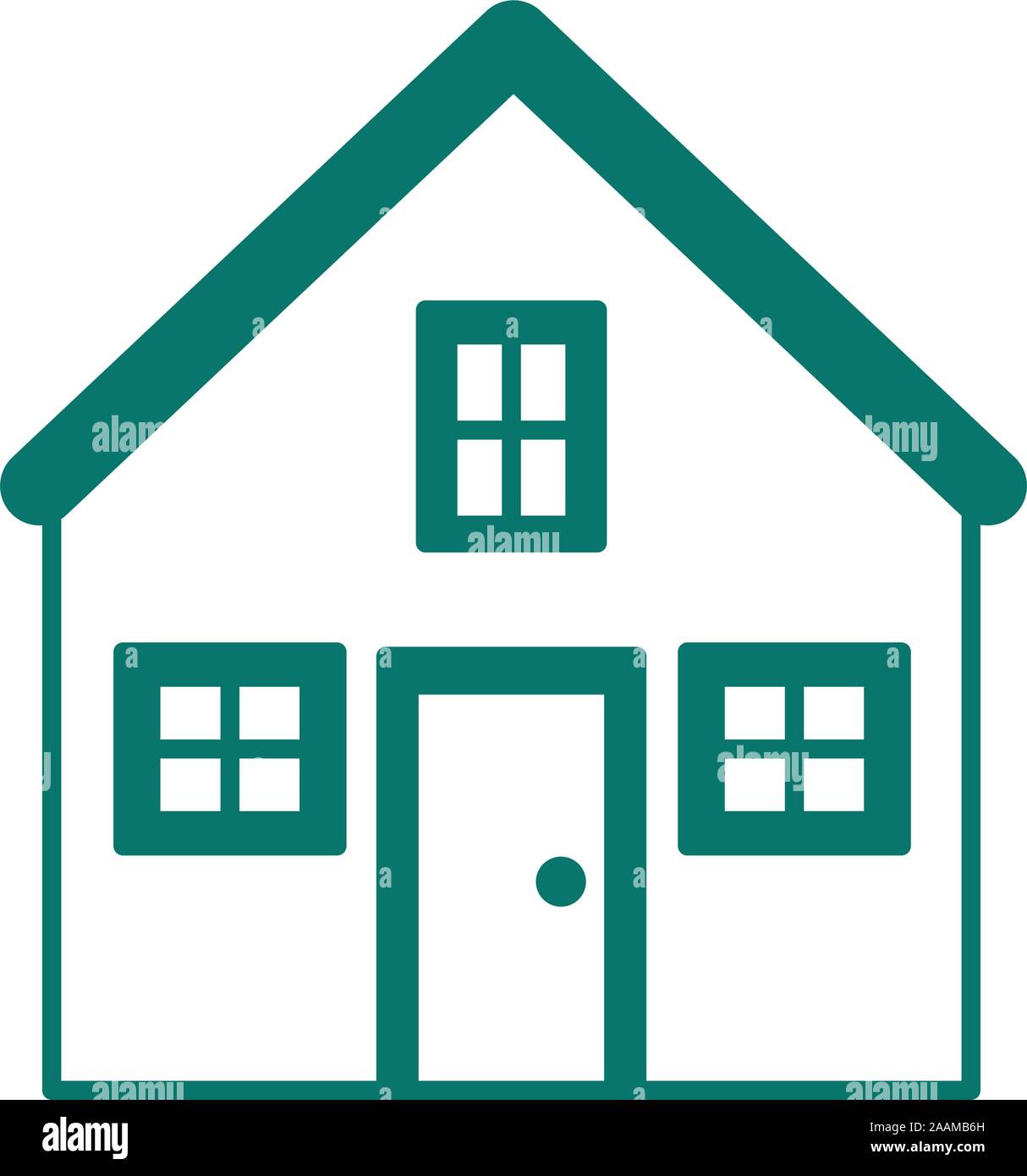 house front facade isolated icon Stock Vector Image & Art - Alamy