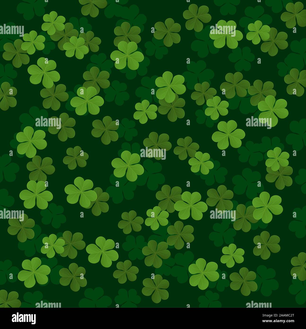 Three leafs clover Pattern vector illustration Stock Vector Image & Art ...