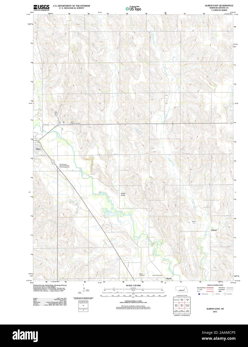 Albion nebraska map hires stock photography and images Alamy
