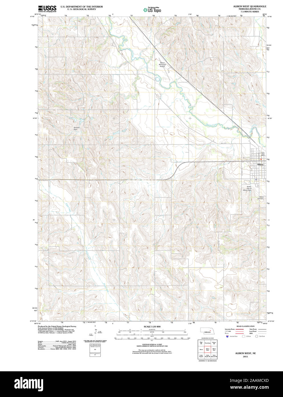 Map of albion nebraska hires stock photography and images Alamy