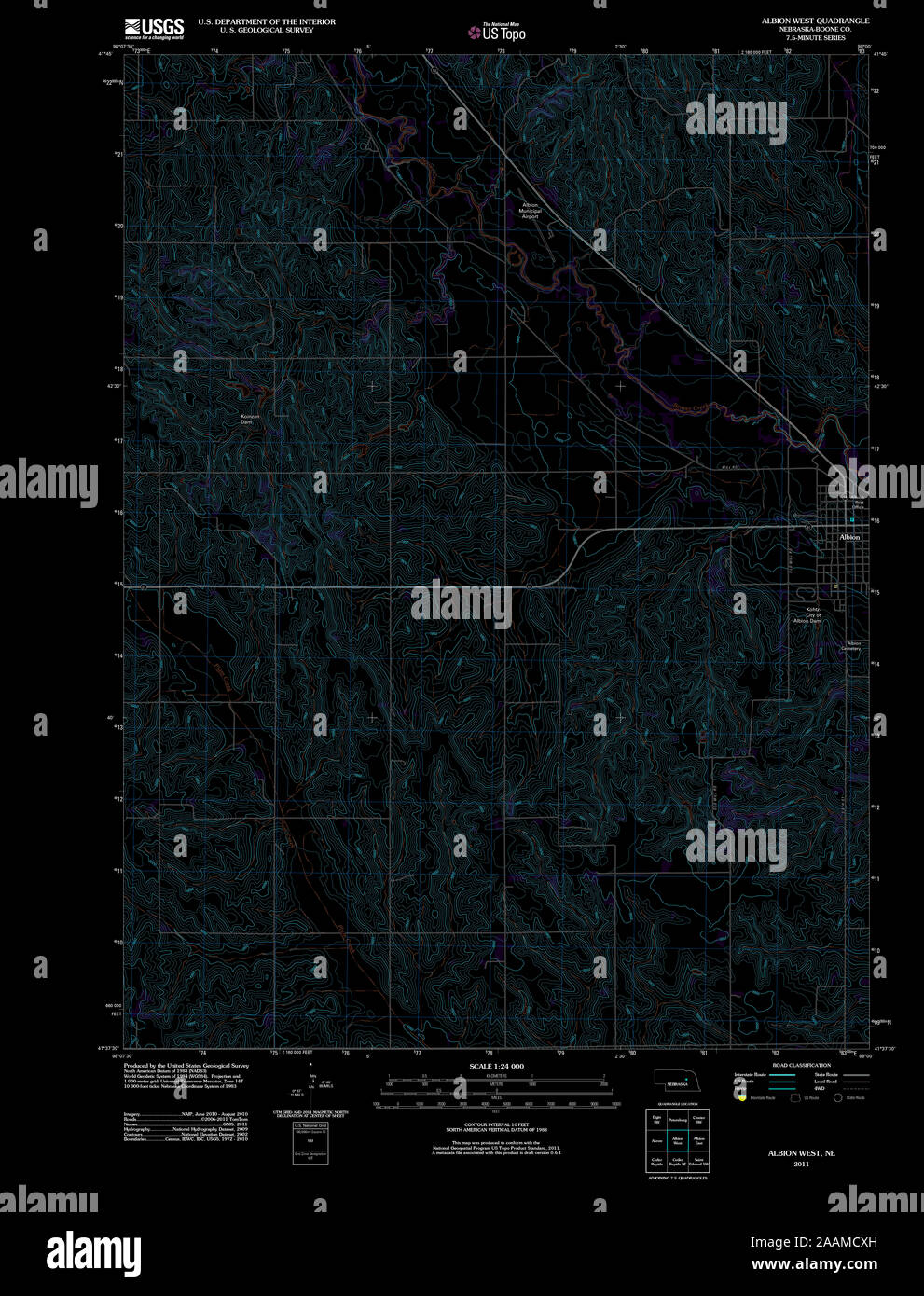 Map of albion nebraska hires stock photography and images Alamy