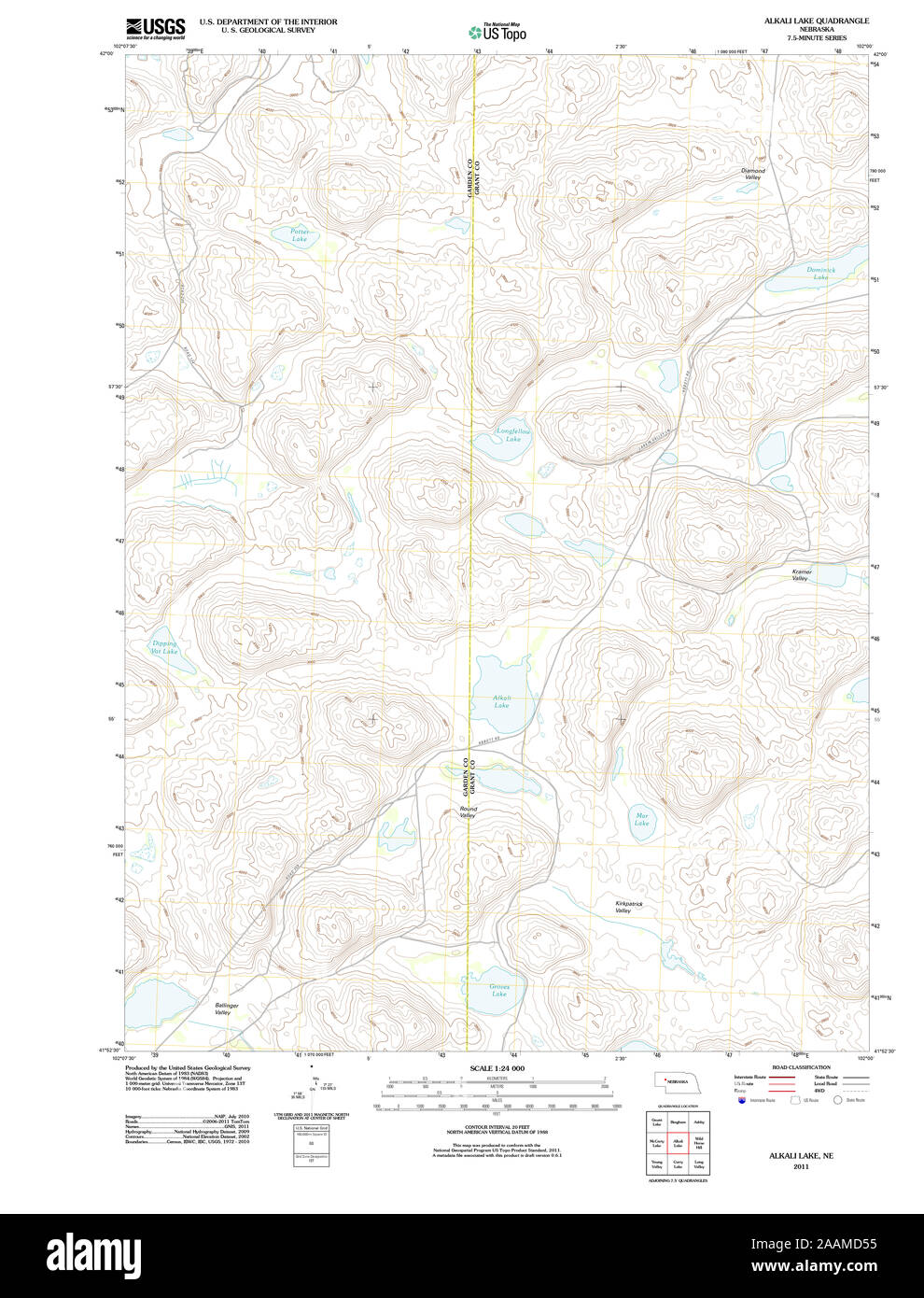 Nebraska Lake Contour Maps Alkali Lake Cut Out Stock Images Pictures Alamy