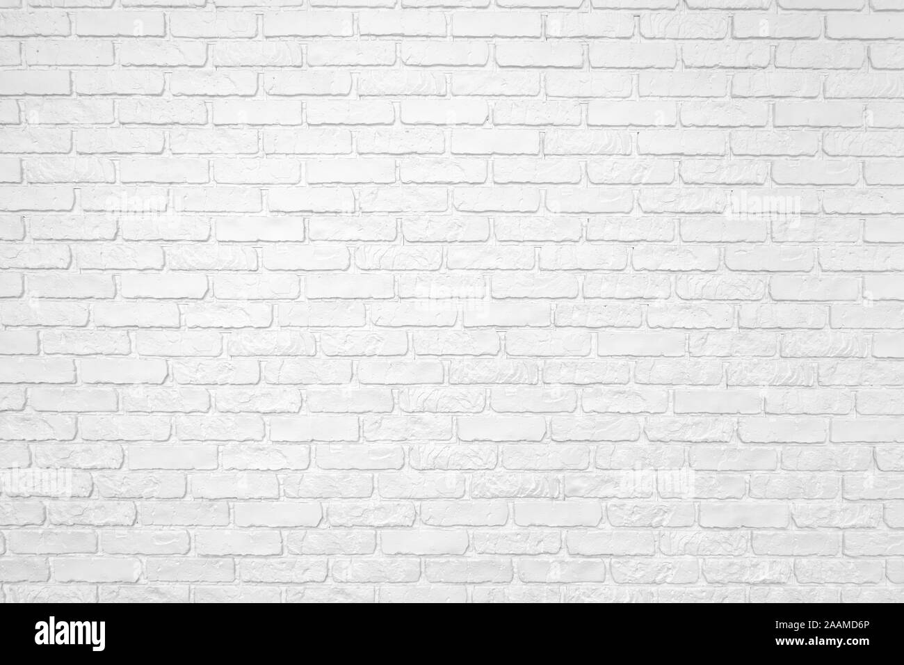Photo of a white brick wall. Abstract background. Stock Photo