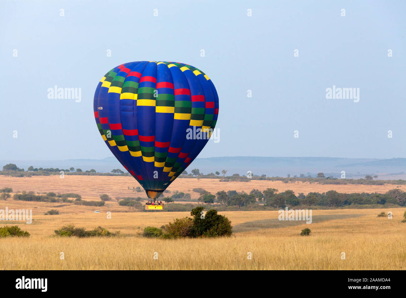 Ballon in der Masai Mara Stock Photo