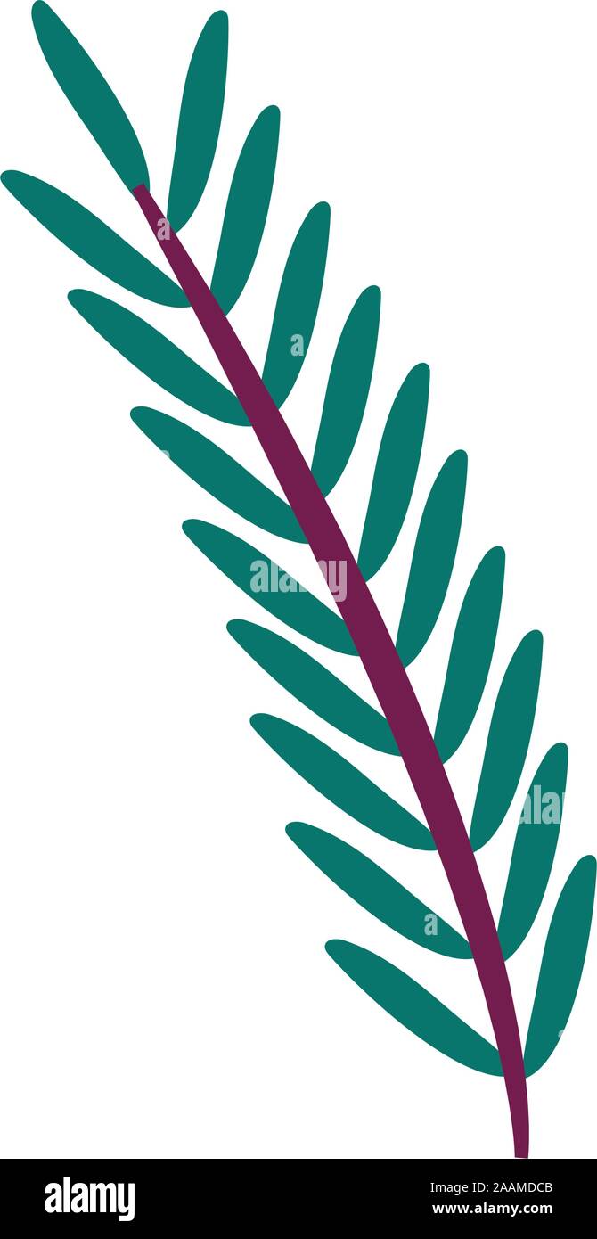 branch with leafs plant icon Stock Vector Image & Art - Alamy