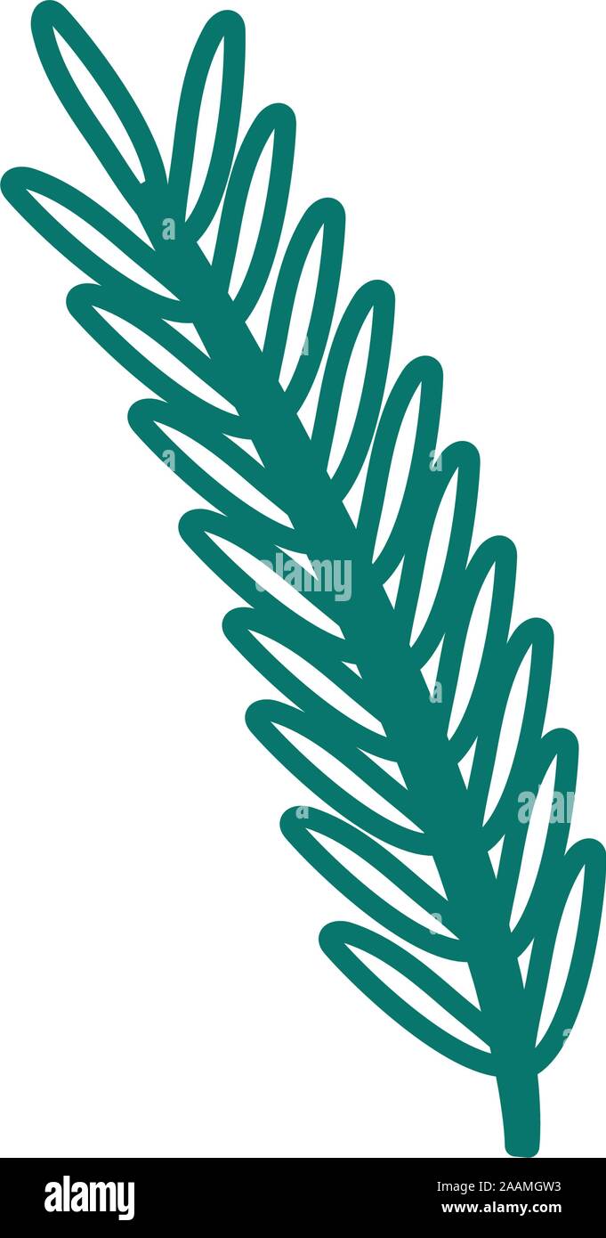 branch with leafs plant icon Stock Vector Image & Art - Alamy