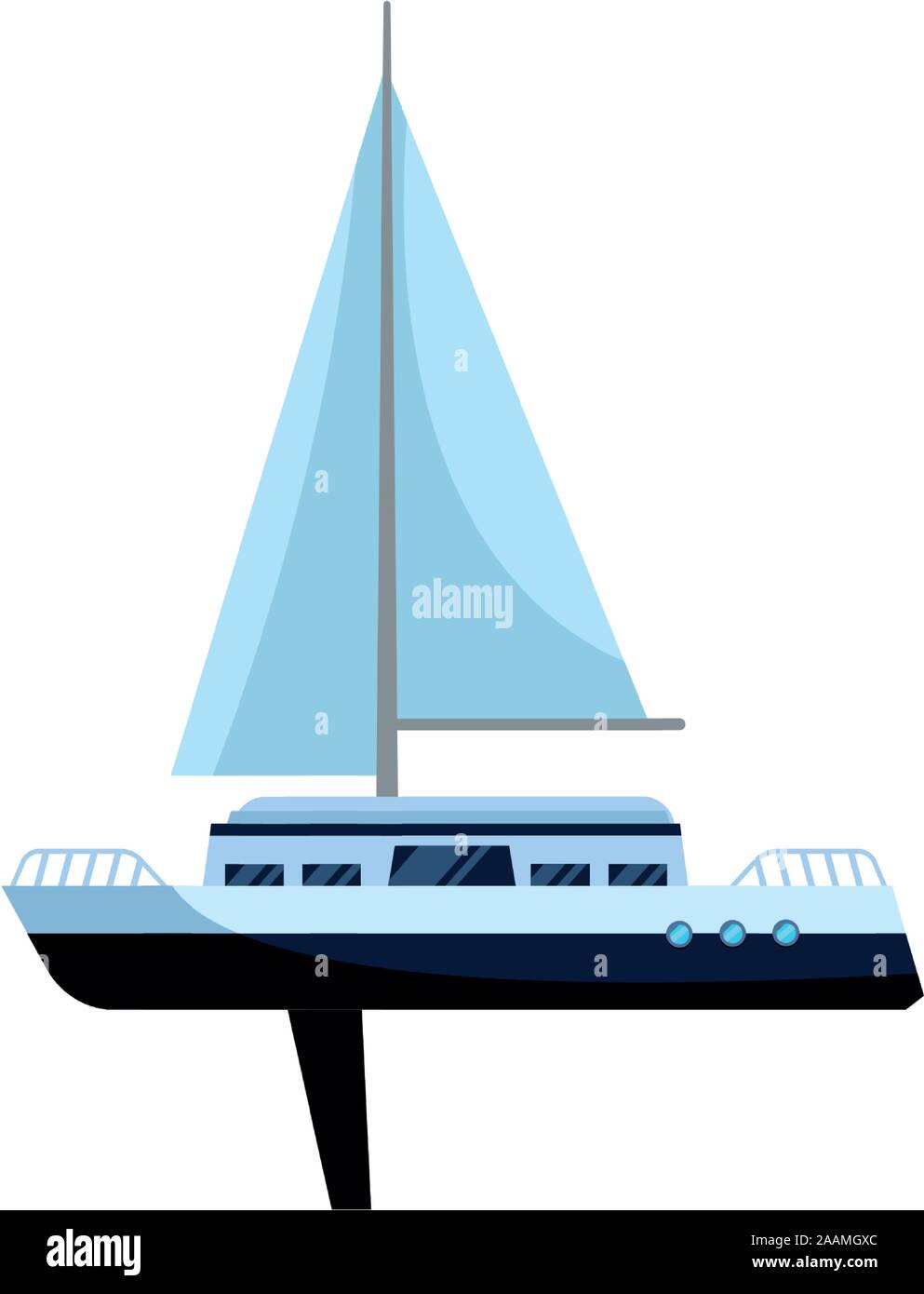 sail boat icon, flat design Stock Vector Image & Art - Alamy