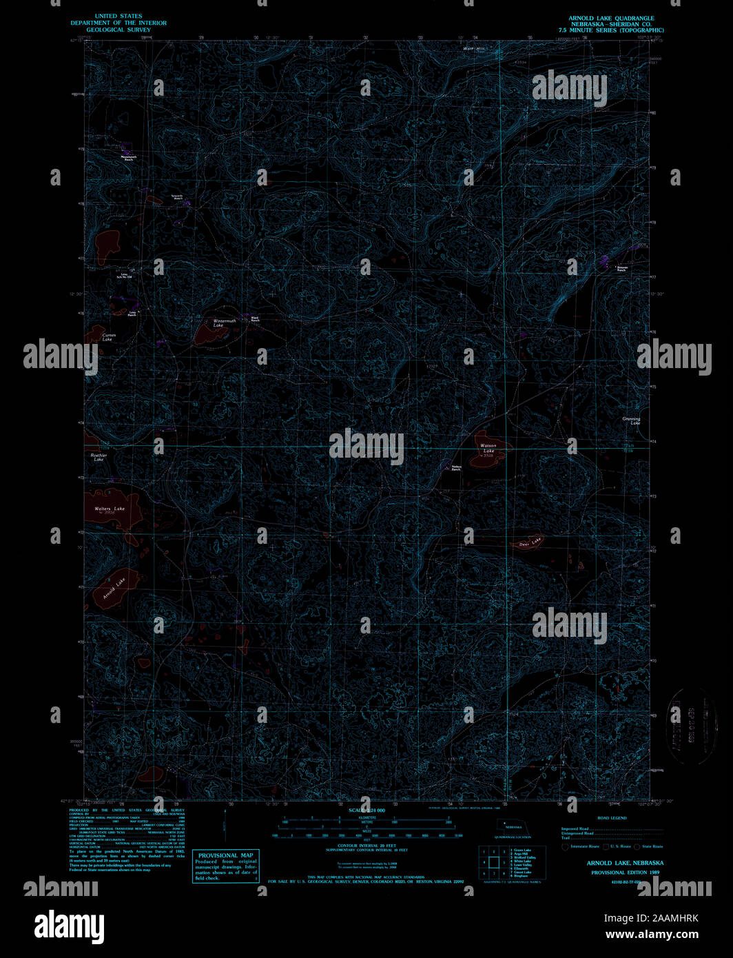 Map of arnold nebraska hires stock photography and images Alamy