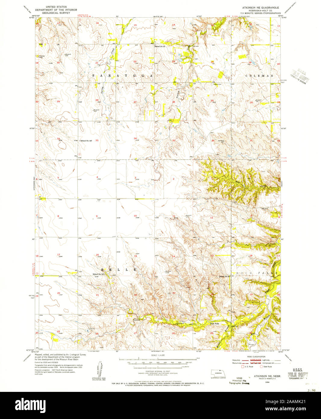 Map of atkinson nebraska Cut Out Stock Images & Pictures Alamy