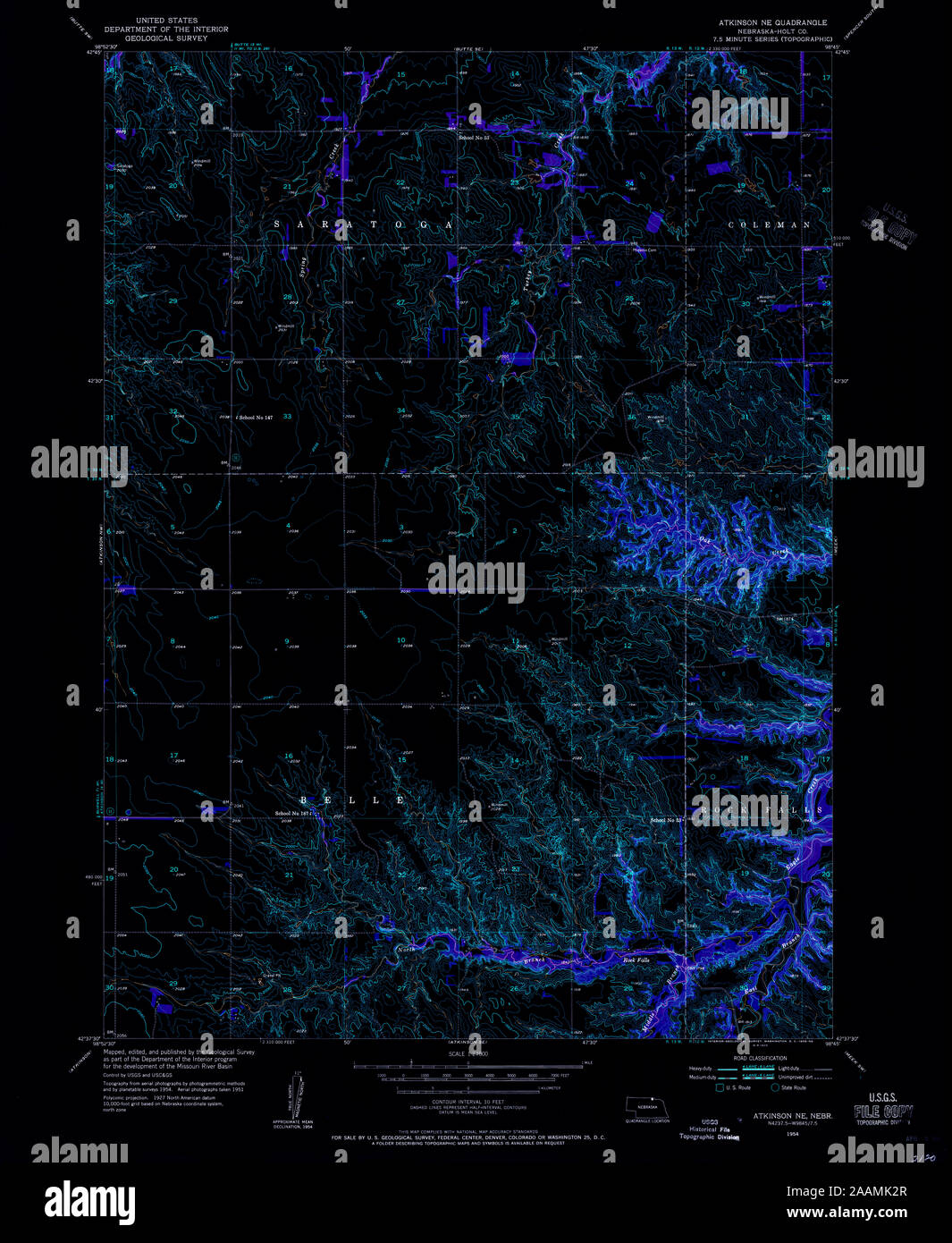 Atkinson nebraska map hires stock photography and images Alamy